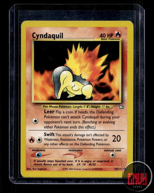 Cyndaquil Near Mint 56/111 Common Neo Genesis Pokemon Unlimited