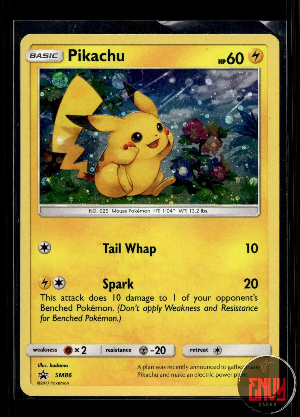 Pikachu - LP SM86 P Sun & Moon Promo Pokemon Holo