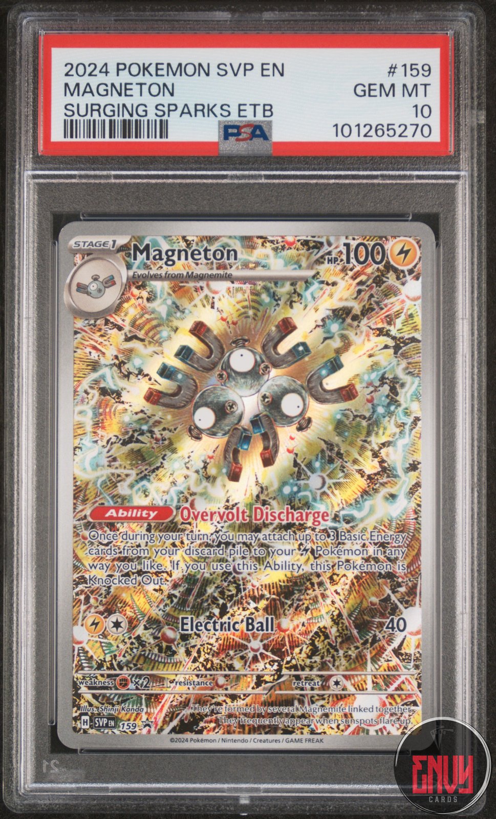 Magneton 159 Surging Sparks Elite Trainer Box Sv Black Star Promo Pokemon PSA 10