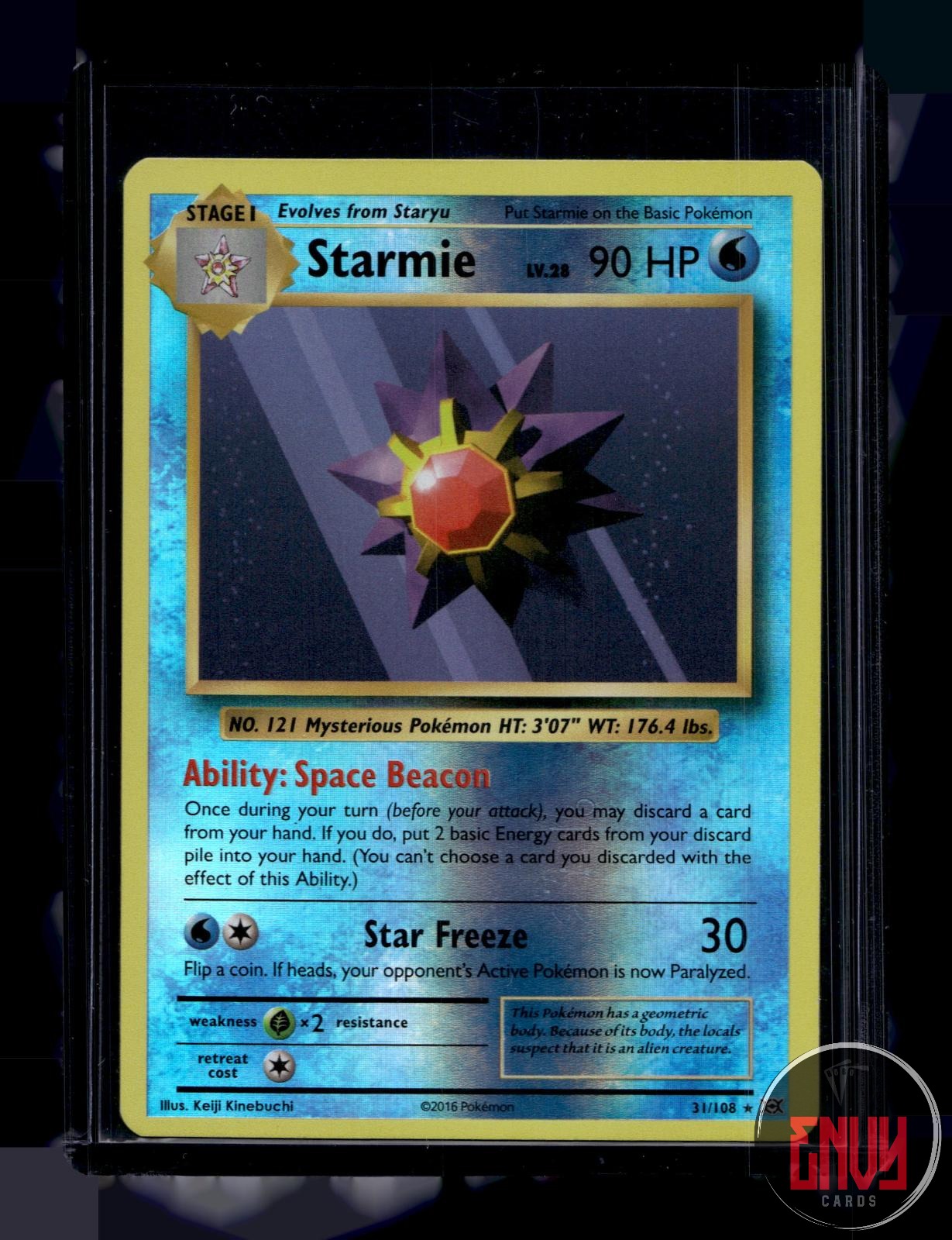 Starmie Near Mint 31/108 Rare Evolutions Pokemon Reverse Holo