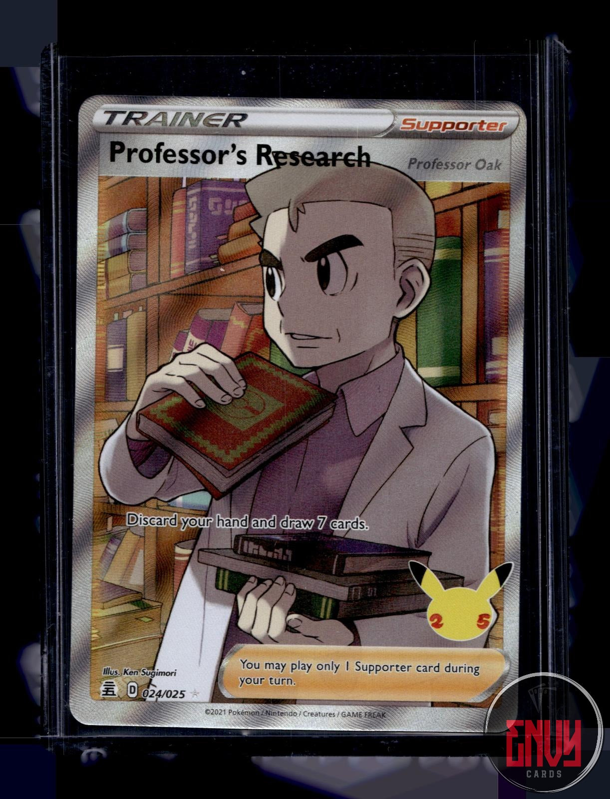 Professor's Research (Professor Oak) NM 024/025 Celebrations Pokemon Holo
