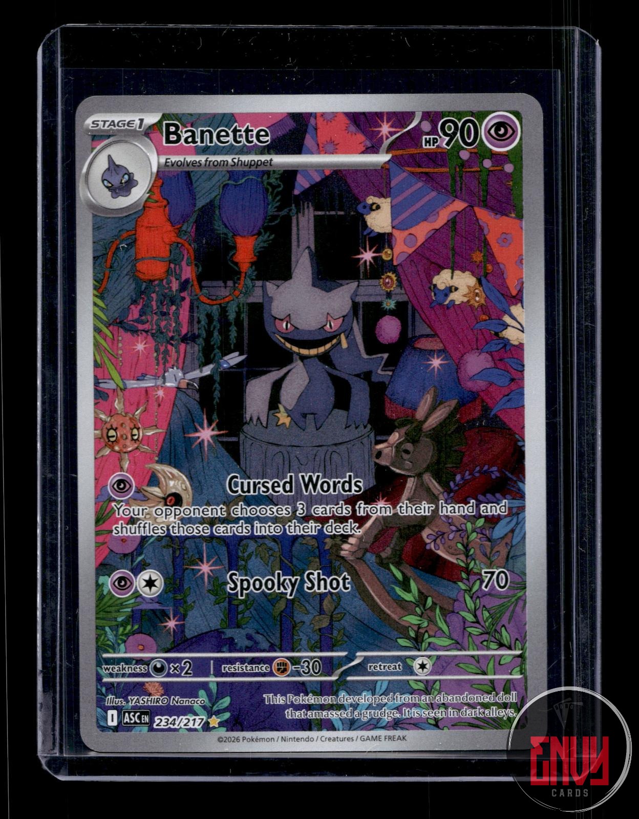 Banette Near Mint 234/217 Illustration Rare Ascended Heroes Pokemon