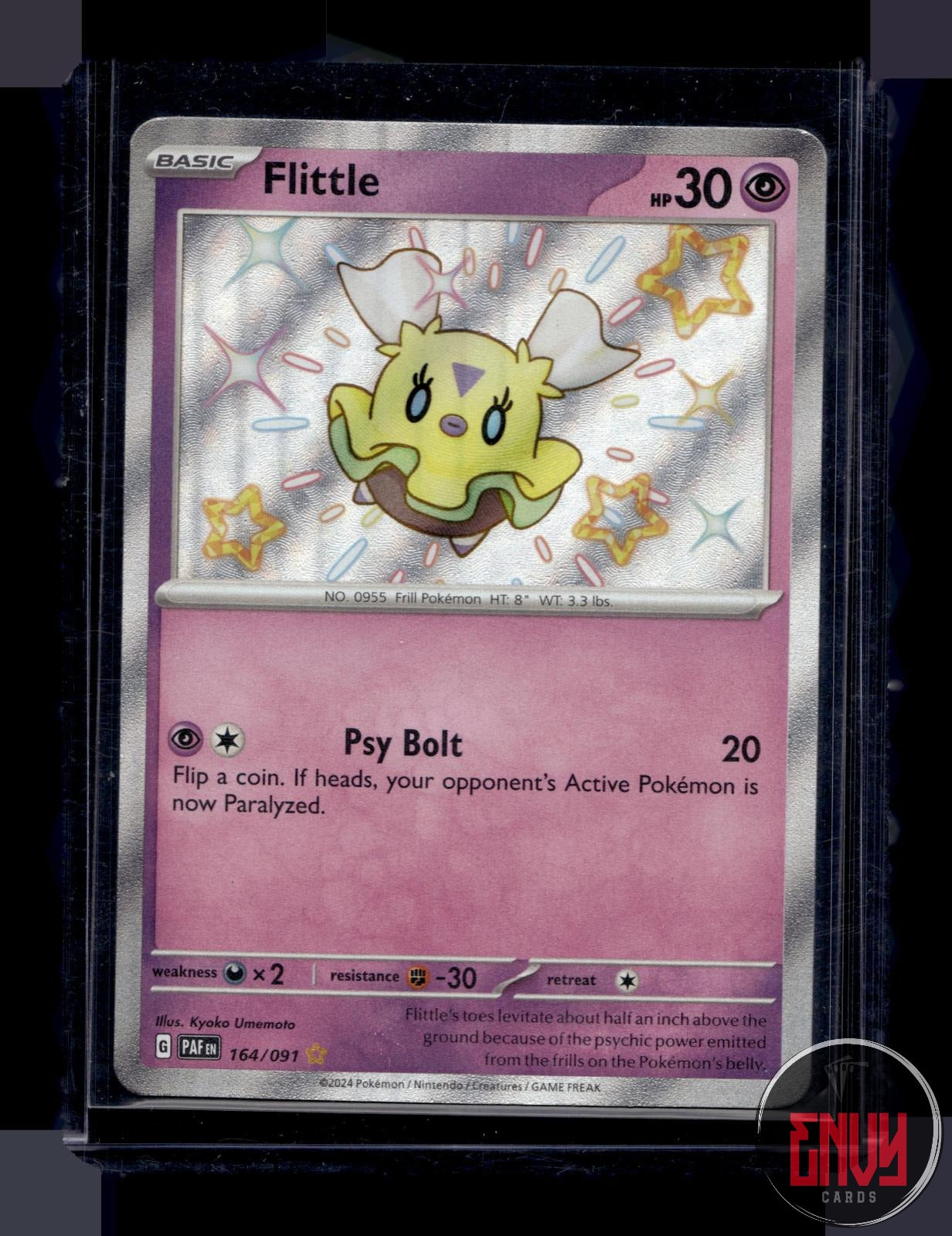 Flittle Near Mint 164/091 Shiny Rare Paldean Fates Pokemon Holo