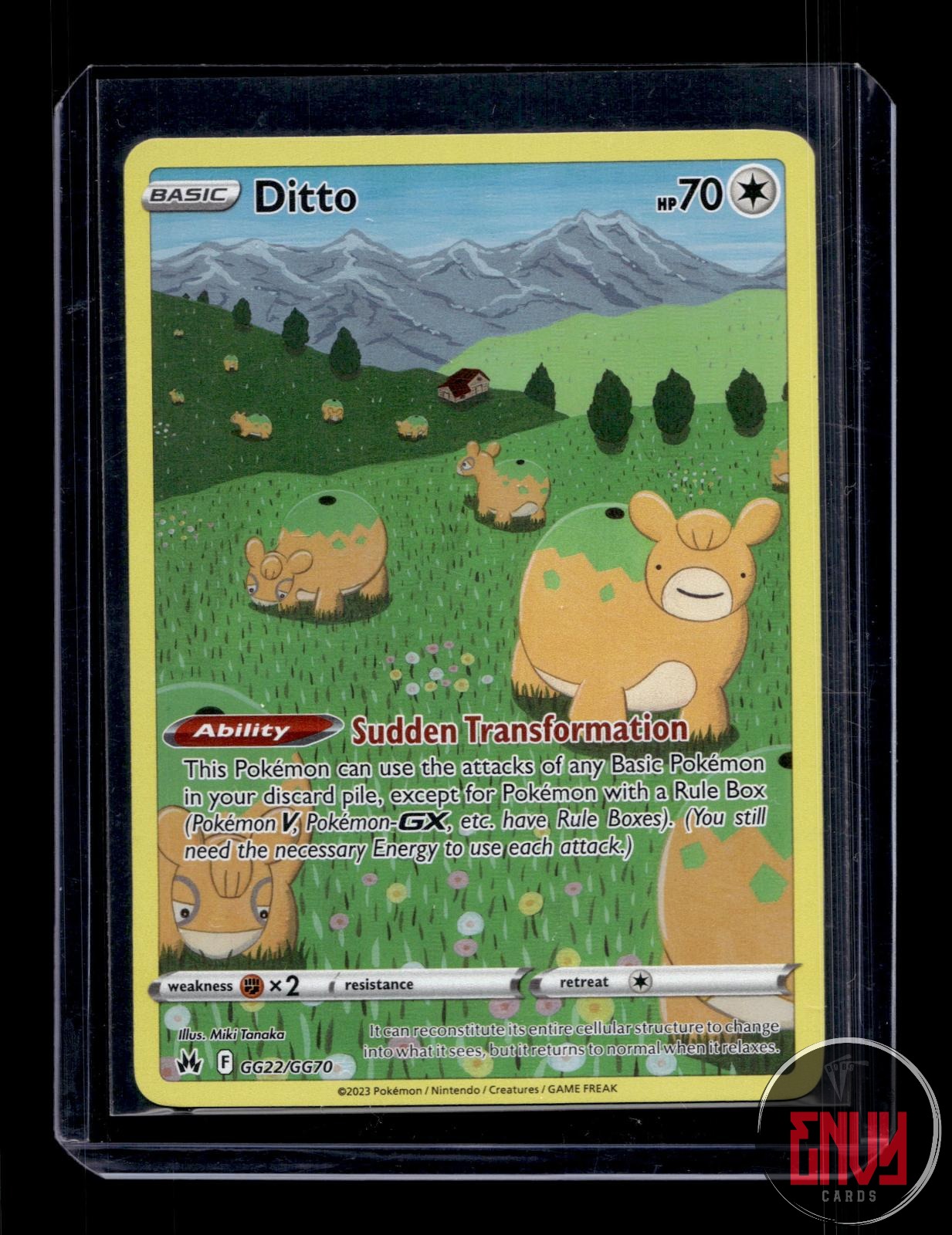 Ditto NM GG22/GG70 Crown Zenith Galarian Gallery Pokemon Holo