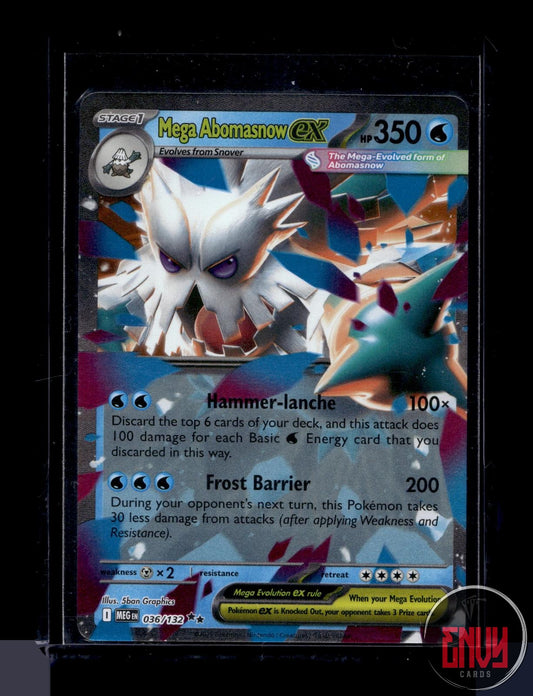 Mega Abomasnow ex Near Mint 036/132 Double Rare Mega Evolution Pokemon