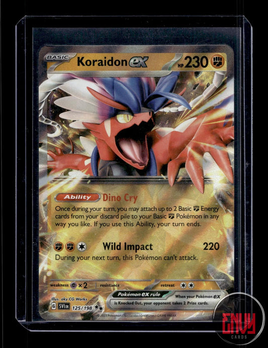 Koraidon ex Near Mint 125/198 Double Rare Scarlet & Violet Pokemon