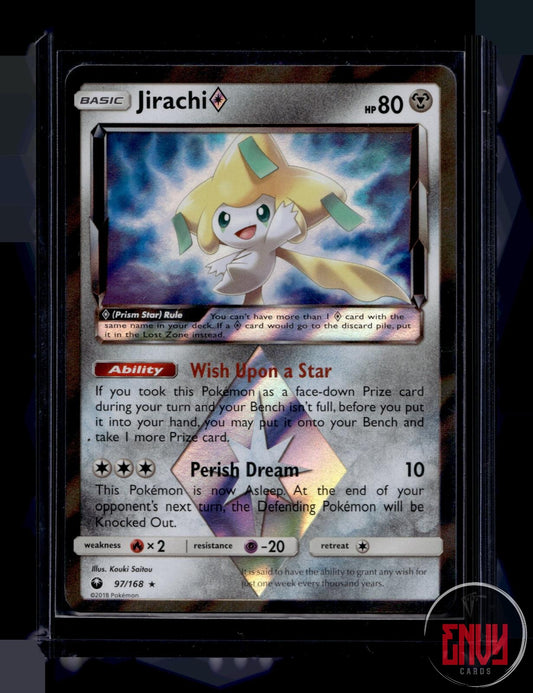 Jirachi ◇ Lightly Played 97/168 Prism Star Rare Celestial Storm Pokemon Holo