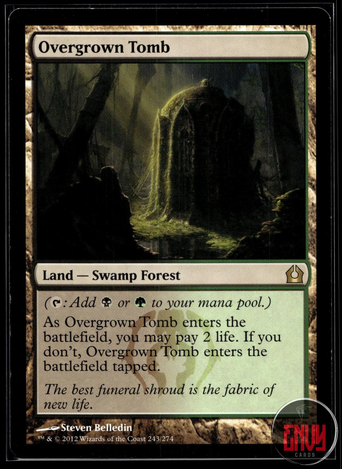Overgrown Tomb Near Mint 243 Rare Return to Ravnica