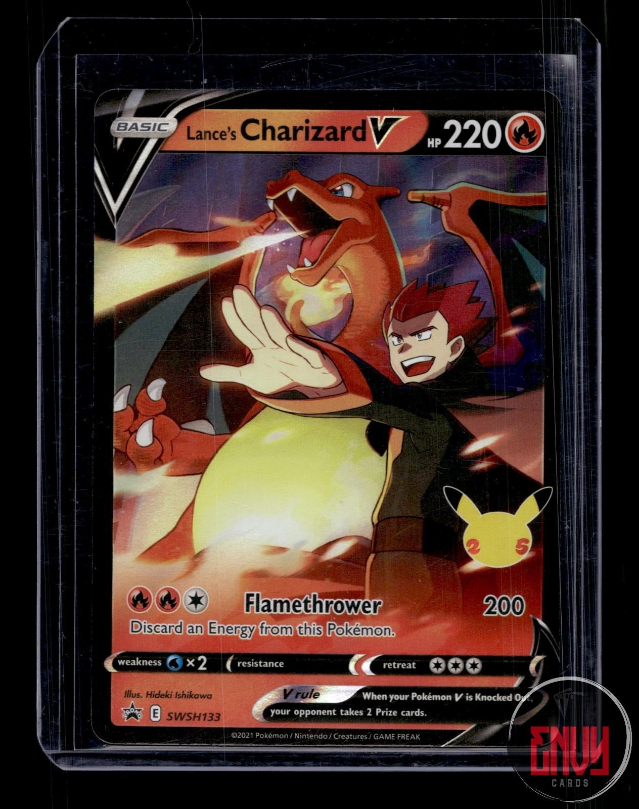 Lance's Charizard V Near Mint SWSH133 Promo Sword & Shield Promo Pokemon Holo