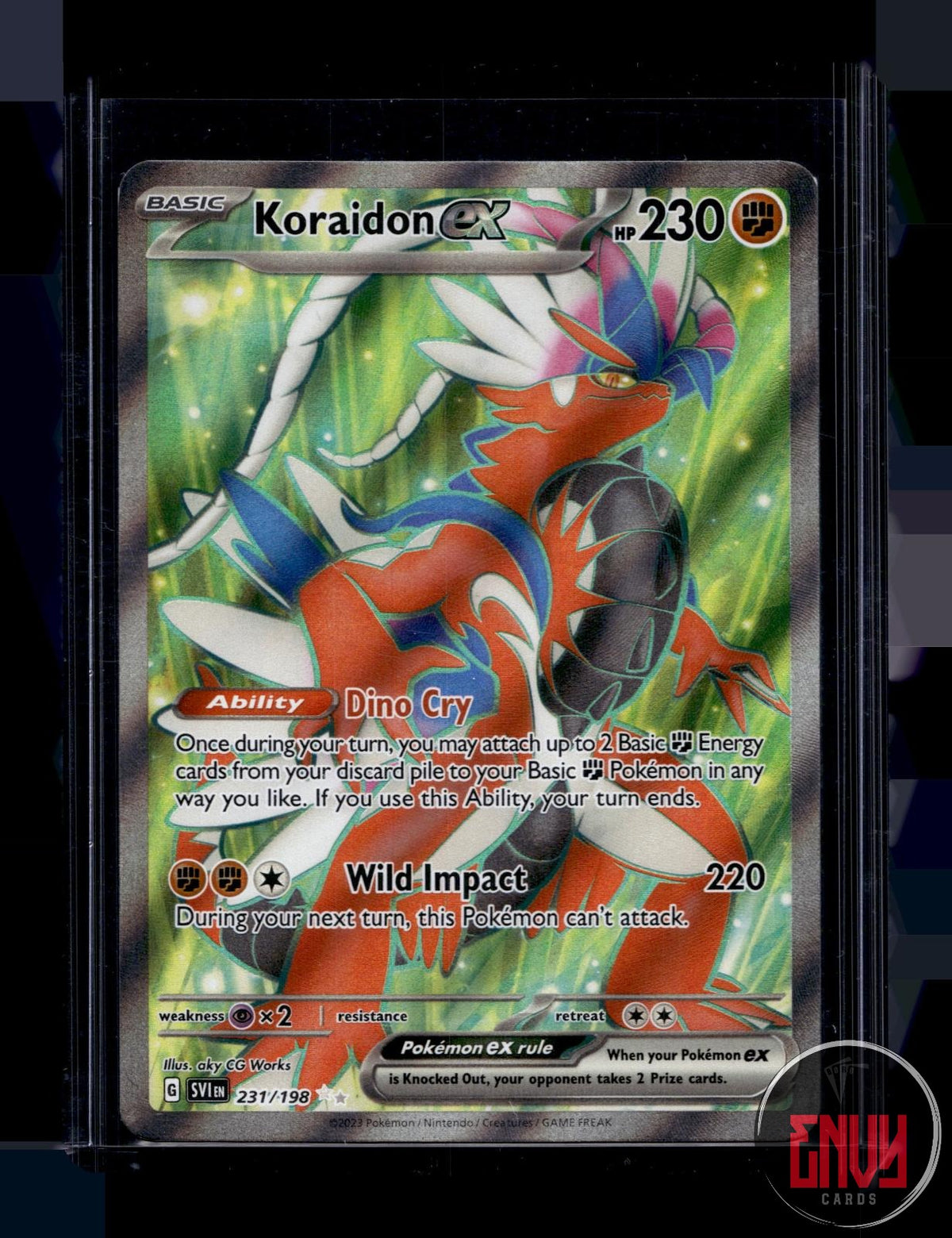 Koraidon ex LP 231/198 UR Scarlet & Violet Pokemon Holo