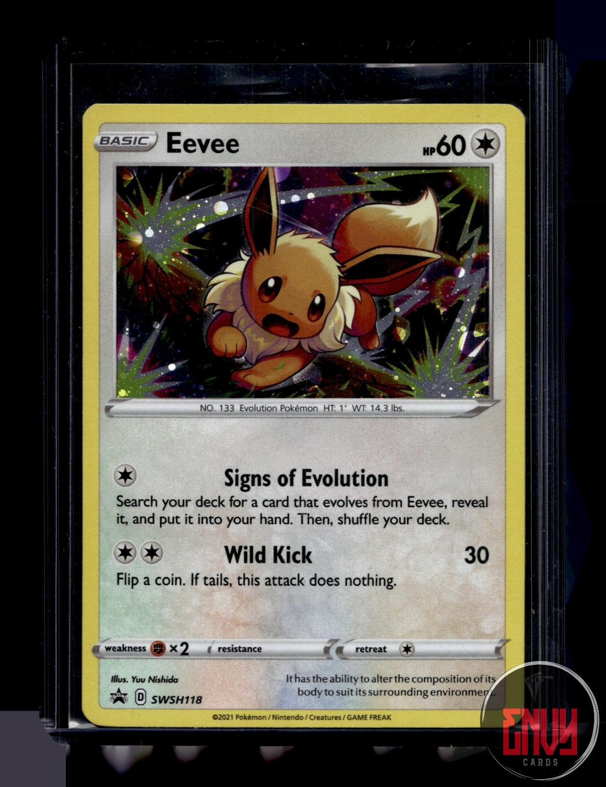 Eevee Near Mint SWSH118 Promo Sword & Shield Promo Pokemon Holo
