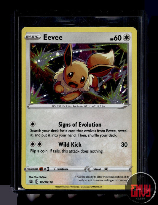 Eevee Near Mint SWSH118 Promo Sword & Shield Promo Pokemon Holo