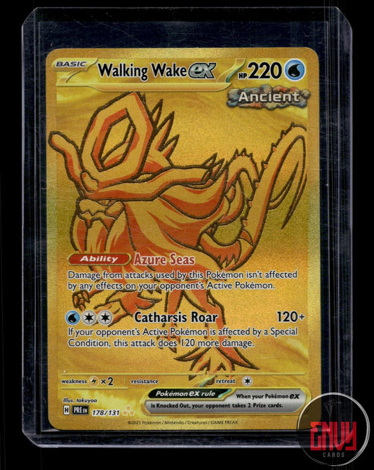 Walking Wake ex LP 178/131 Hyper Rare Prismatic Evolutions Pokemon Holo