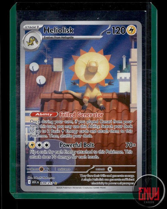 Heliolisk Near Mint 229/217 Illustration Rare Ascended Heroes Pokemon