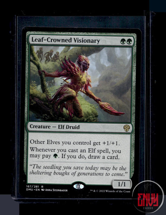 Leaf-Crowned Visionary Lightly Played 167 Rare Dominaria United