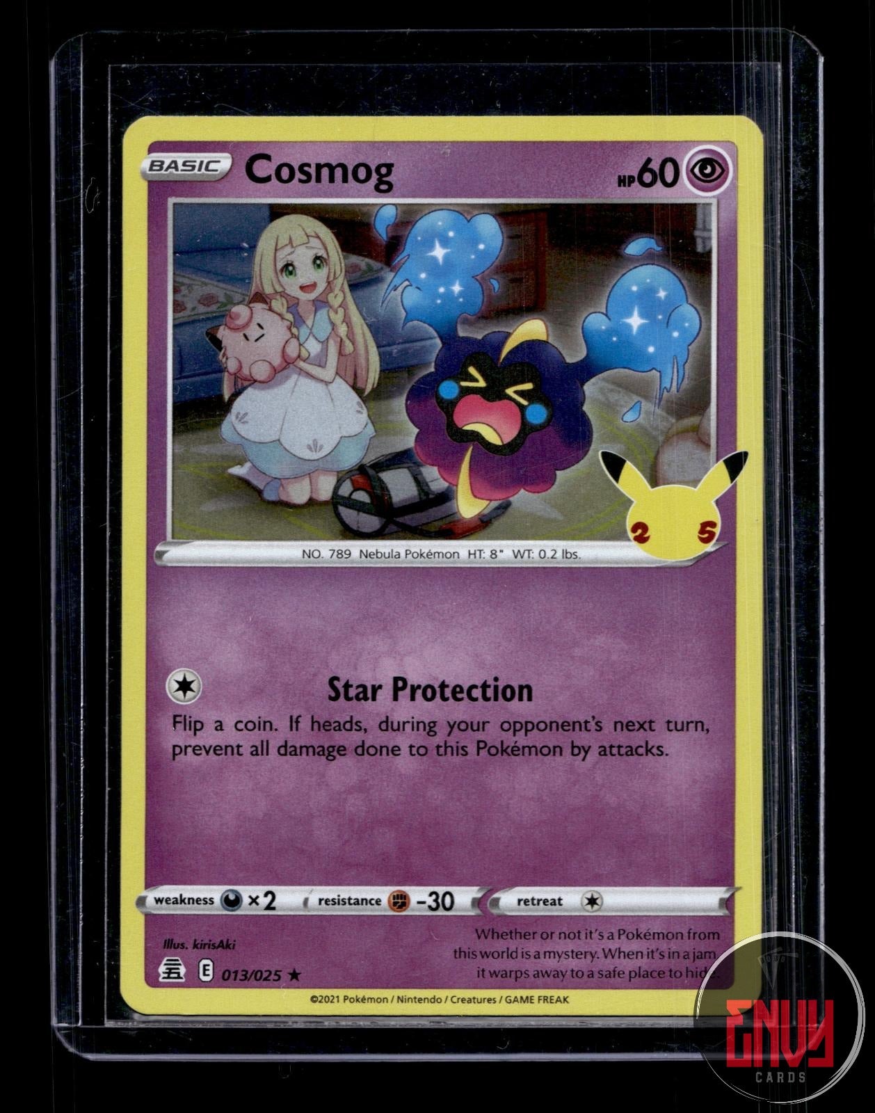 Cosmog Near Mint 013/025 Rare Celebrations Pokemon Holo
