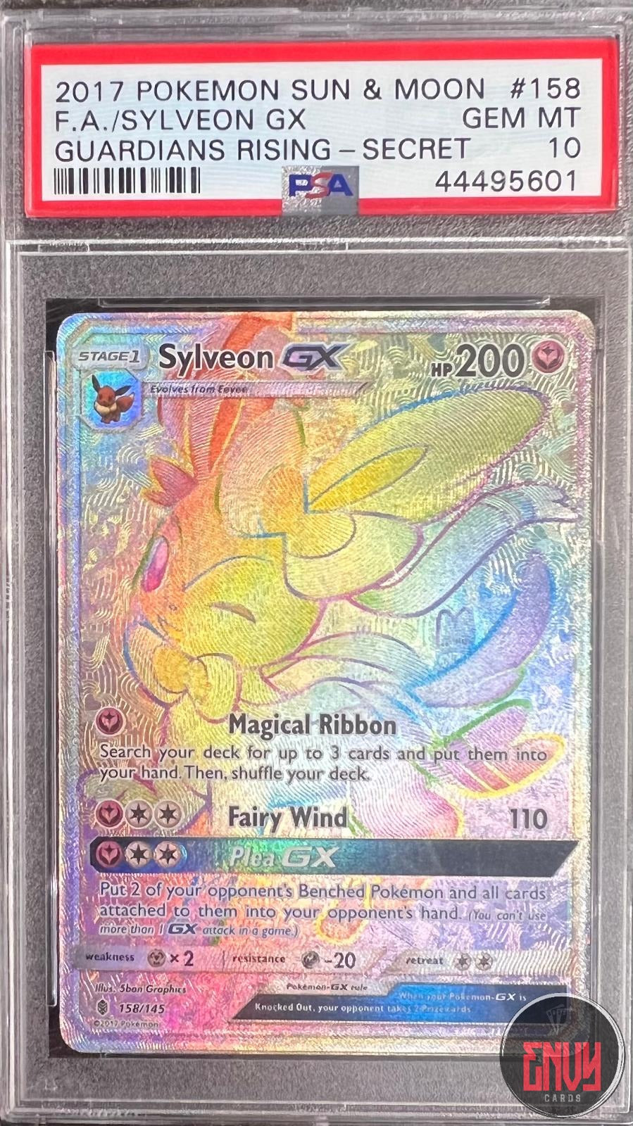Sylveon Gx 158/145 Secret Guardians Rising Pokemon PSA 10