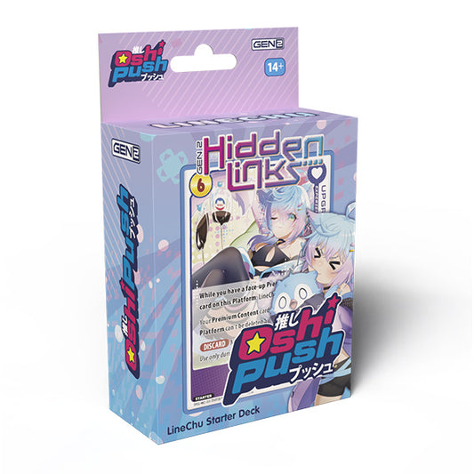 Oshi Push TCG: Gen Two Hidden Links- Starter Deck (Linechu or Porcelain Maid)