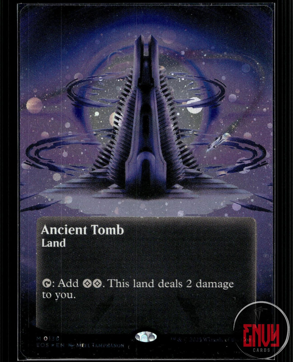 Ancient Tomb (0136) (Borderless) (Galaxy Foil) NM 136 EOS: Stellar Sights