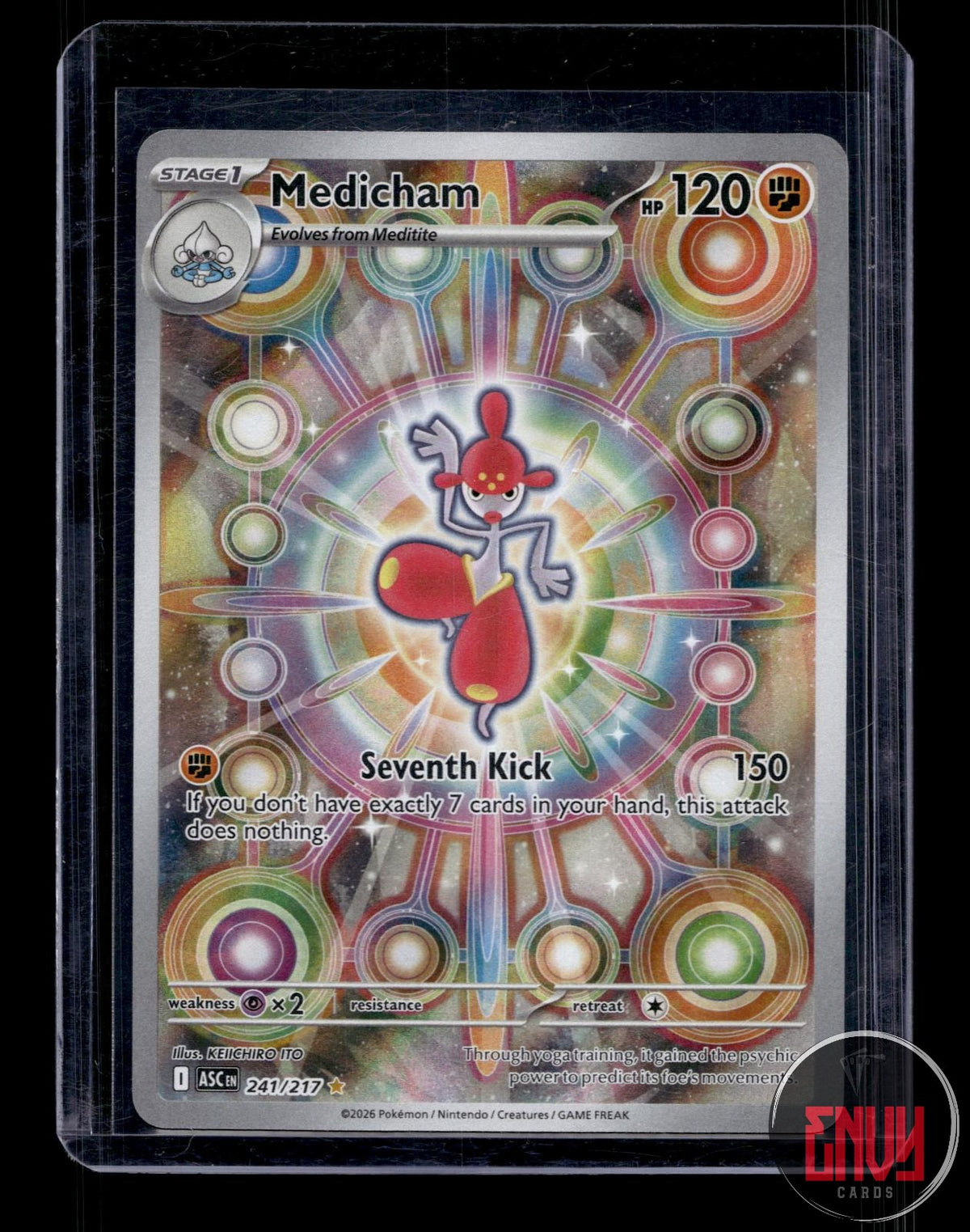 Medicham NM 241/217 IR Ascended Heroes Pokemon Holo