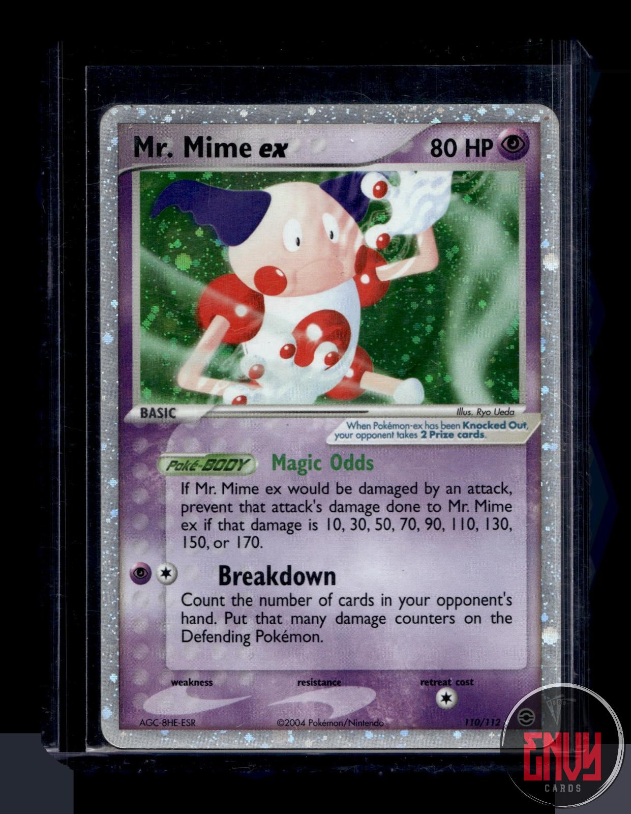 Mr. Mime ex Moderately Played 110/112 EX Rare FireRed & LeafGreen Pokemon Holo