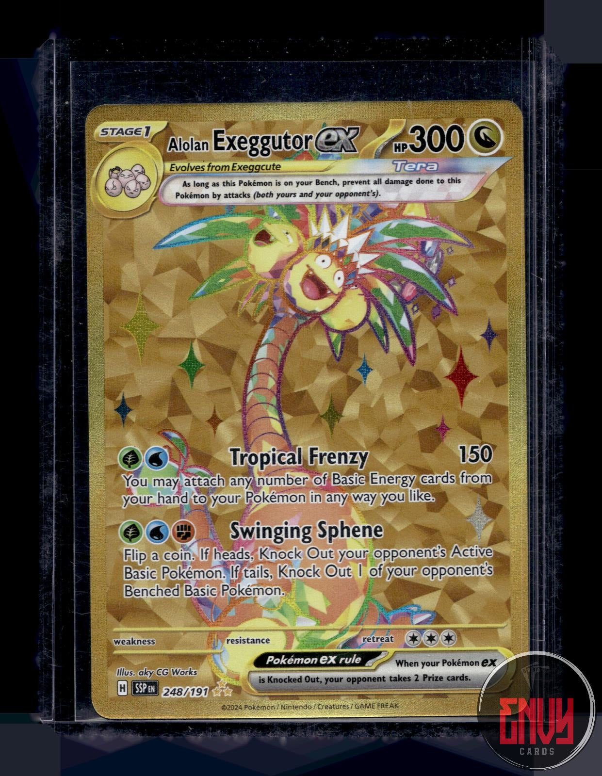 Alolan Exeggutor ex Near Mint 248/191 Hyper Rare Surging Sparks Pokemon Holo