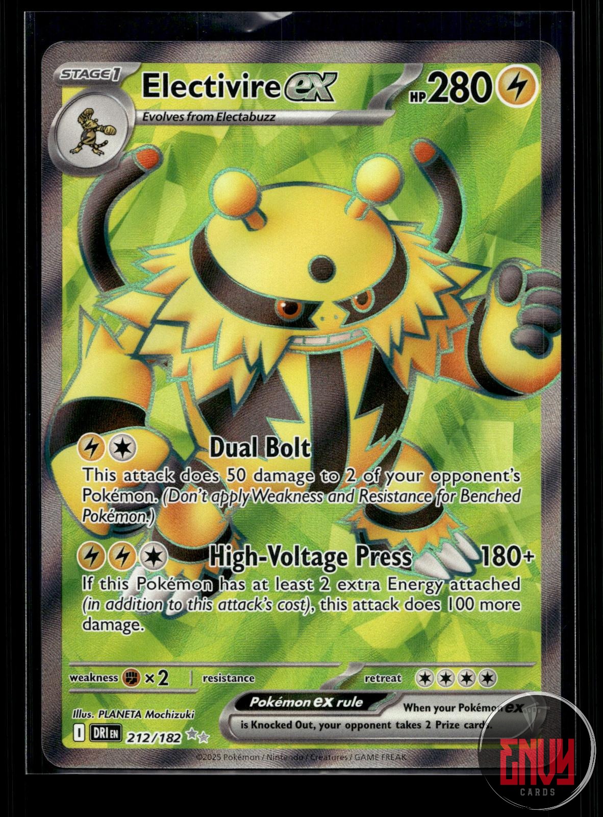 Electivire ex NM 212/182 UR Destined Rivals Pokemon Holo