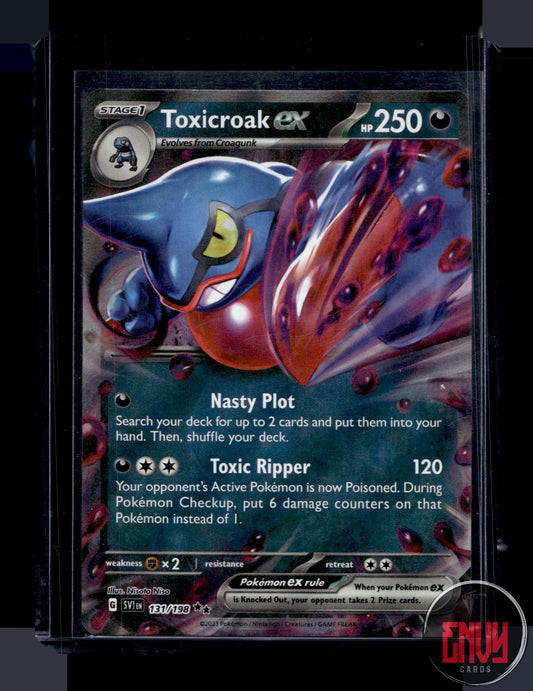 Toxicroak ex Near Mint 131/198 Double Rare Scarlet & Violet Pokemon