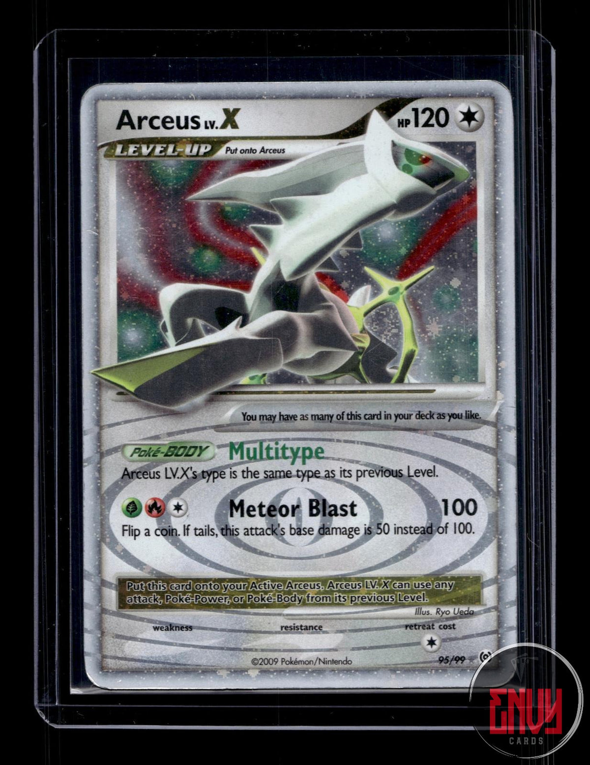 Arceus Lv.X HP 95/99 UR Arceus Pokemon Holo