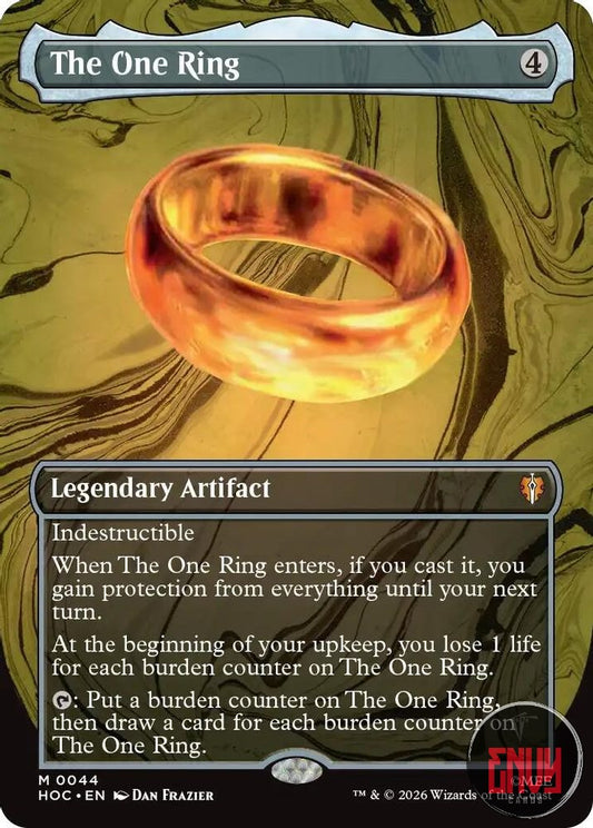 The One Ring (Borderless) NM 44 The Hobbit: Eternal-Legal MTG Foil