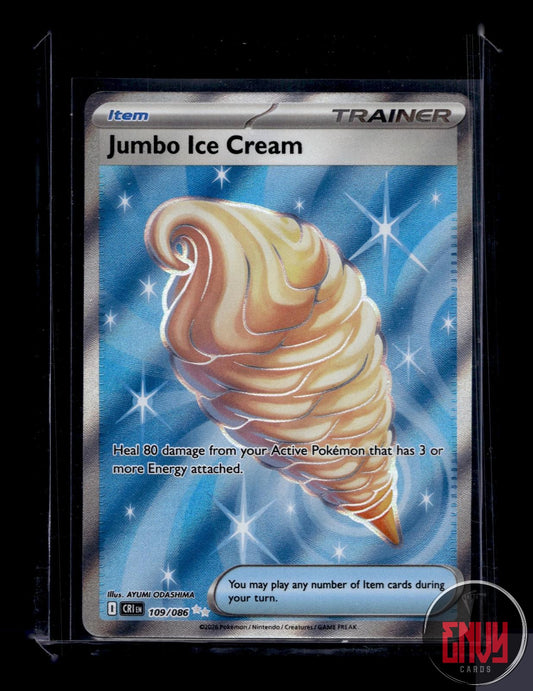 Jumbo Ice Cream Near Mint 109/086 Ultra Rare ME04: Chaos Rising Pokemon