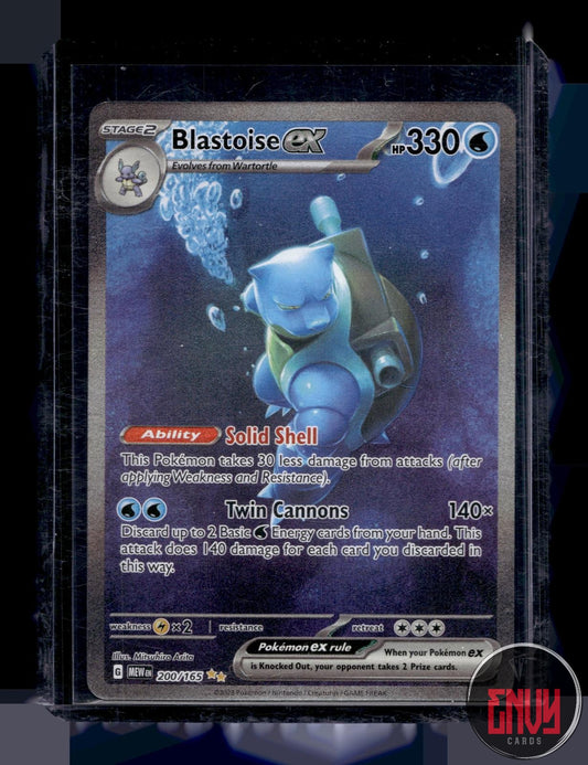 Blastoise ex Near Mint 200/165 Special Illustration Rare 151 Pokemon