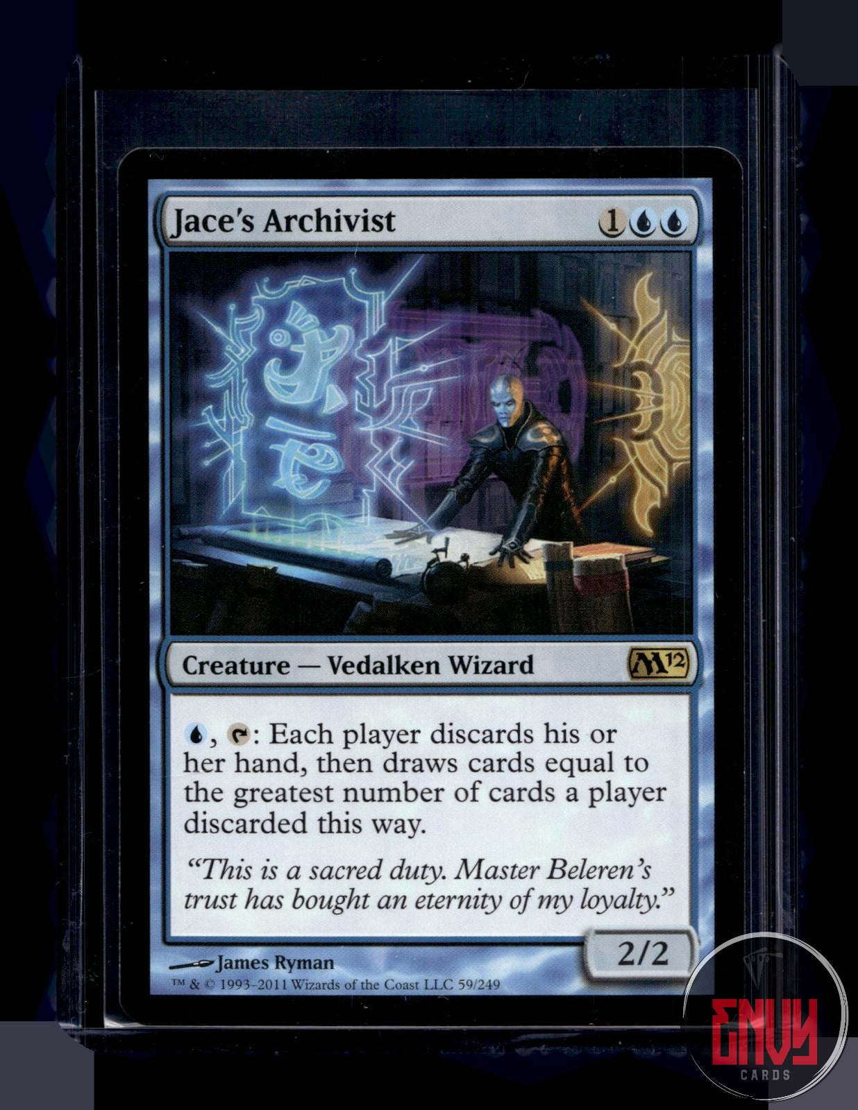 Jace's Archivist Near Mint 59 Rare Magic 2012 (M12) Magic: The Gathering
