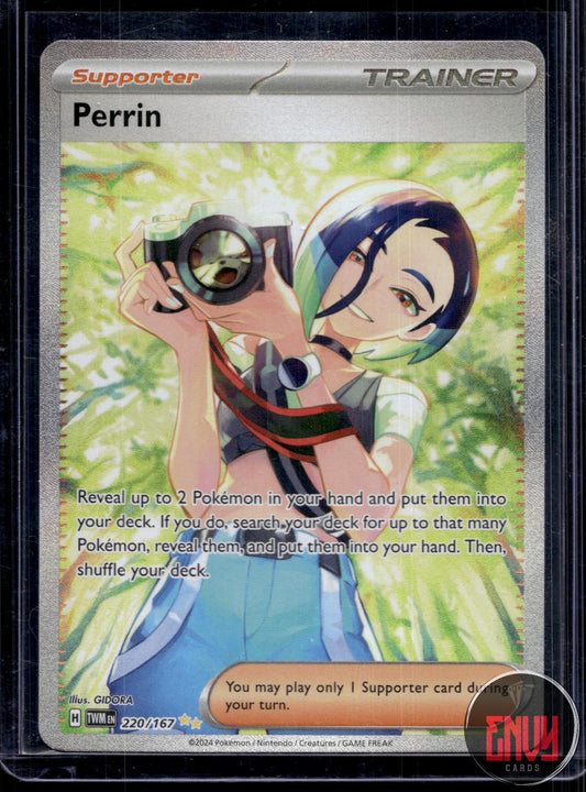 Perrin NM 220/167 SIR Twilight Masquerade Pokemon Holo