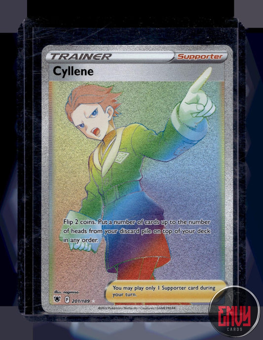 Cyllene Lightly Played 201/189 Rainbow Rare Astral Radiance Pokemon