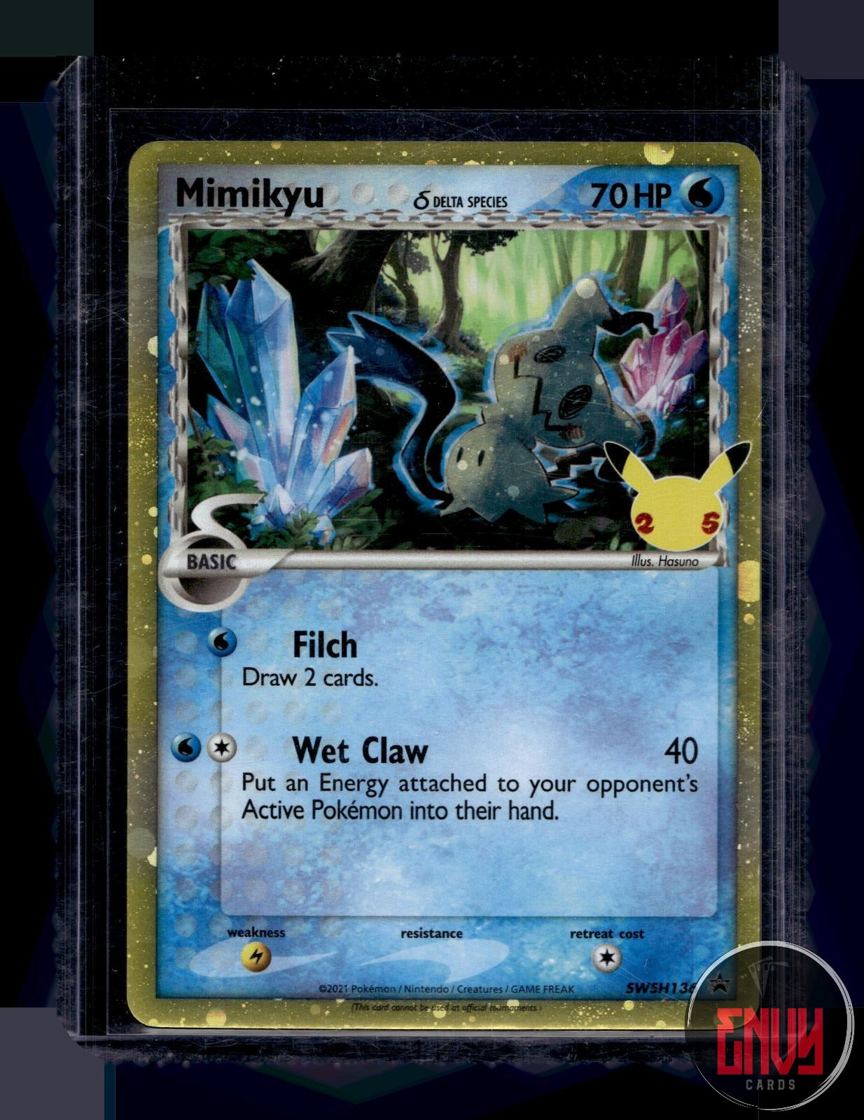 Mimikyu (Delta Species) NM SWSH136 Promo Sword & Shield Promo Pokemon Holo