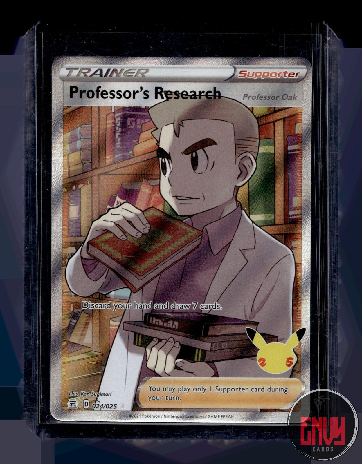 Professor's Research (Professor Oak) NM 024/025 Celebrations Pokemon Holo