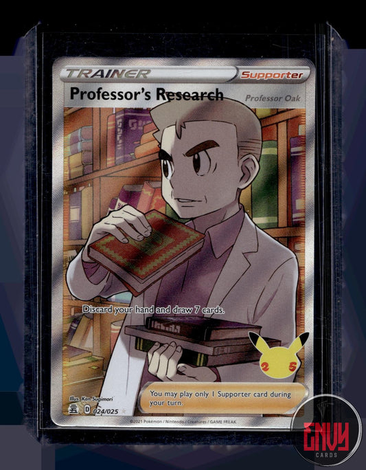 Professor's Research (Professor Oak) NM 024/025 Celebrations Pokemon Holo