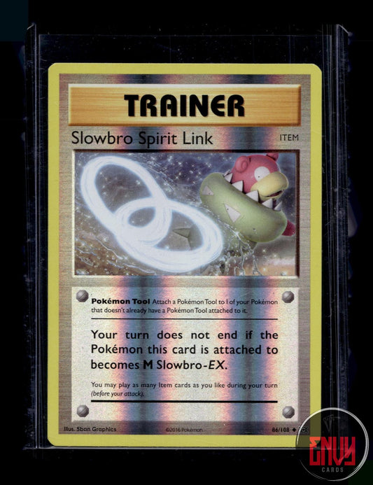 Slowbro Spirit Link Near Mint 86/108 Uncommon Evolutions Pokemon Reverse Holo