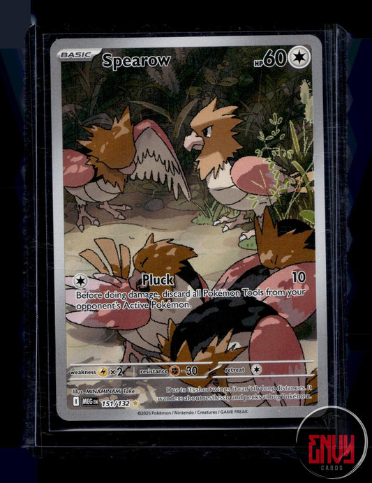Spearow Near Mint 151/132 Illustration Rare Mega Evolution Pokemon