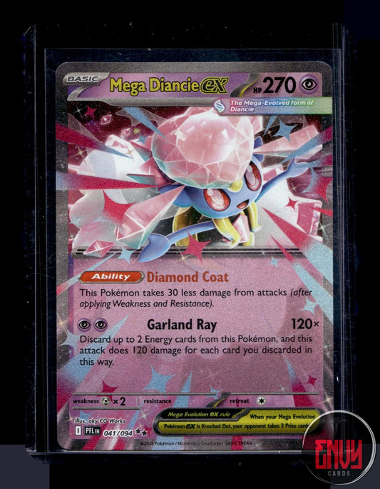 Mega Diancie ex Near Mint 041/094 Double Rare Phantasmal Flames Pokemon