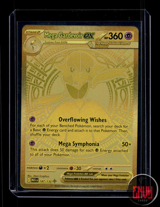 Mega Gardevoir ex Near Mint 187/132 Mega Hyper Rare Mega Evolution Pokemon