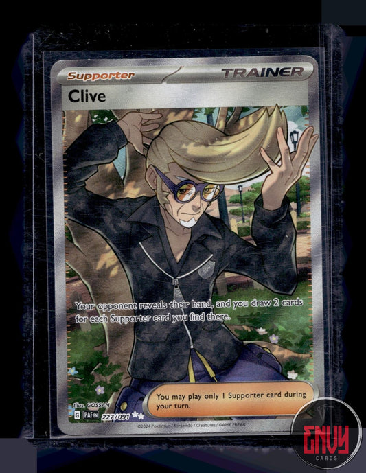 Clive Near Mint 227/091 Ultra Rare Paldean Fates Pokemon