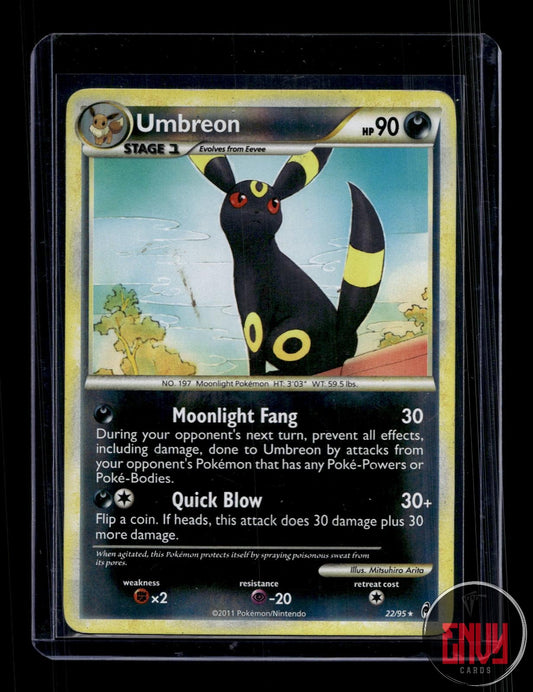 Umbreon Moderately Played 22/95 Rare Call of Legends Pokemon Reverse Holo