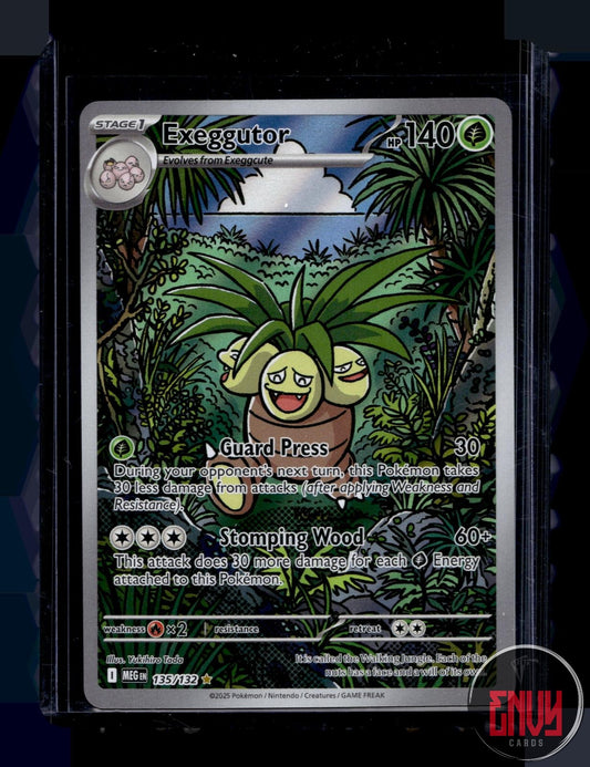 Exeggutor Near Mint 135/132 Illustration Rare Mega Evolution Pokemon