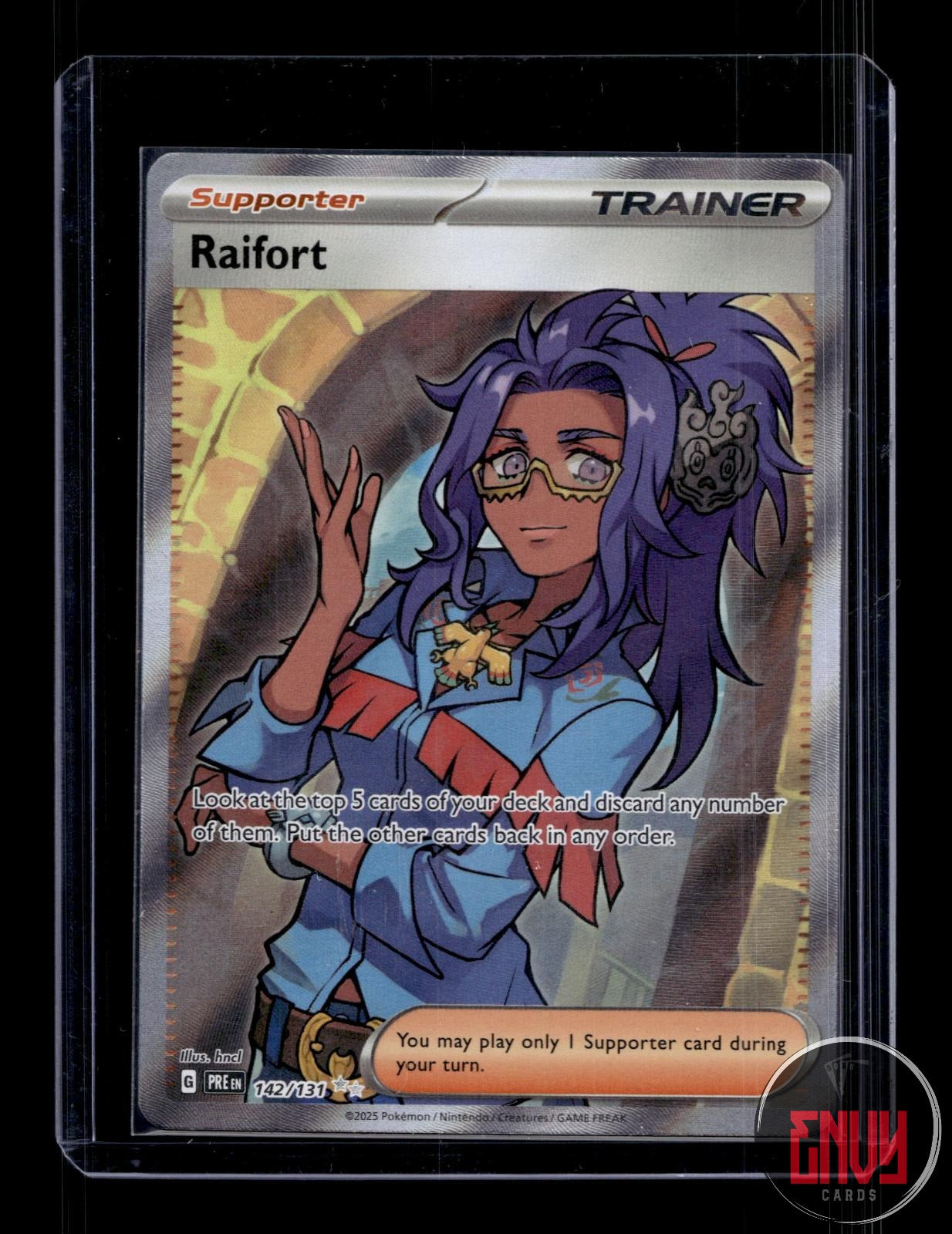 Raifort Lightly Played 142/131 Ultra Rare Prismatic Evolutions Pokemon Holo