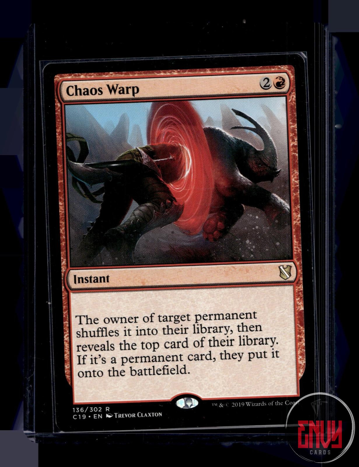 Chaos Warp Near Mint 136 Rare Commander 2019 Magic: The Gathering
