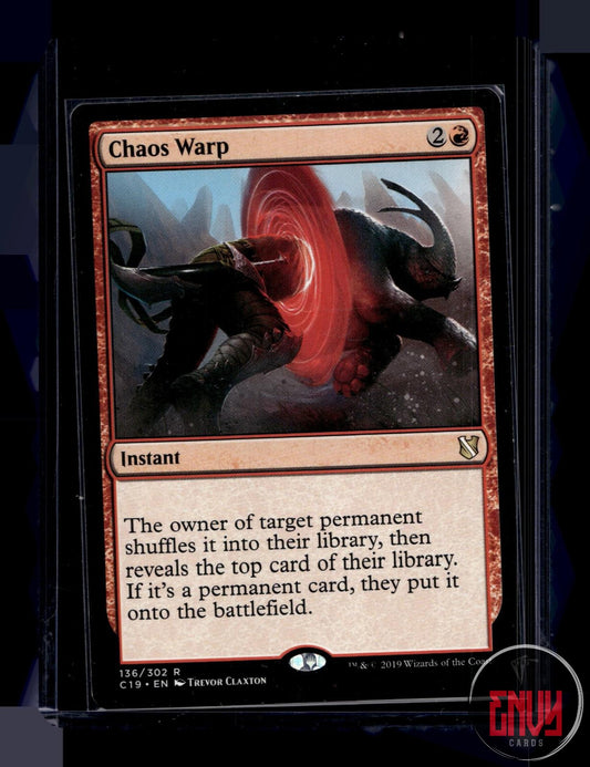 Chaos Warp Near Mint 136 Rare Commander 2019 Magic: The Gathering