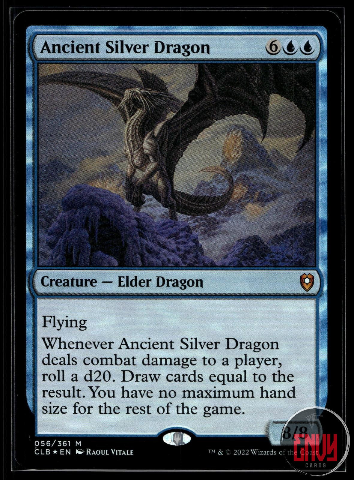 Ancient Silver Dragon NM 56 Commander Legends: Battle for Baldur's Gate Foil