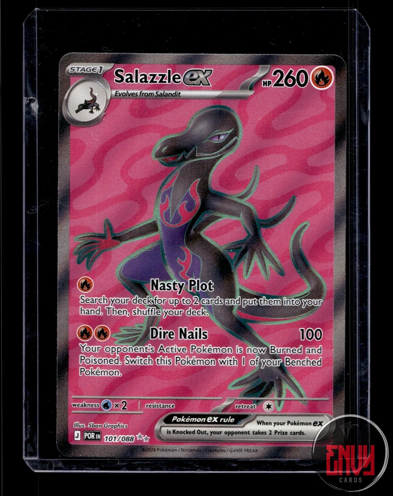Salazzle ex Near Mint 101/088 Ultra Rare Perfect Order Pokemon